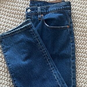 Levi's Blue Denim Jeans with Brown Patch